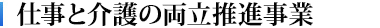 仕事と介護の両立推進事業